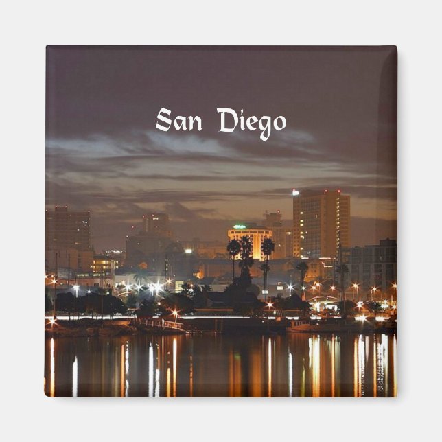San Diego, kalifornische Skyline Magnet (Vorne)