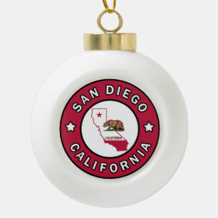 San Diego Keramik Kugel-Ornament