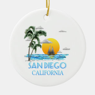 San Diego Keramik Ornament