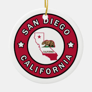 San Diego Keramik Ornament