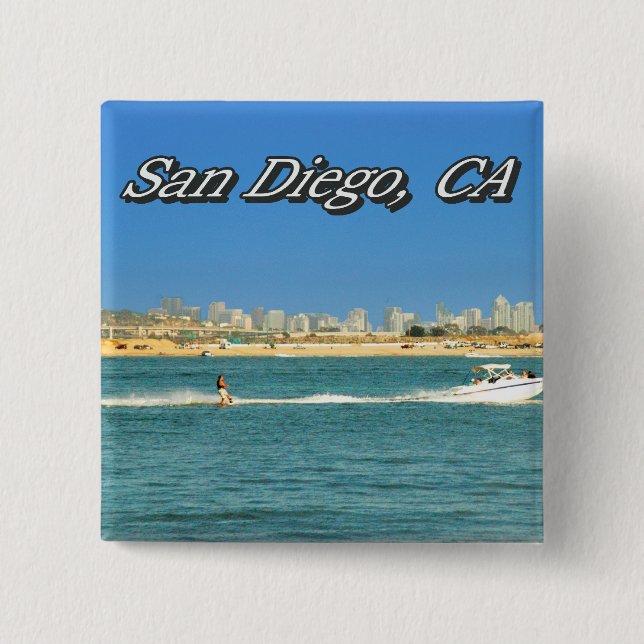 San Diego Knopf Button (Vorderseite)