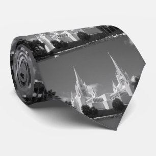 San Diego LDS Tempel in Schwarzweiss Krawatte