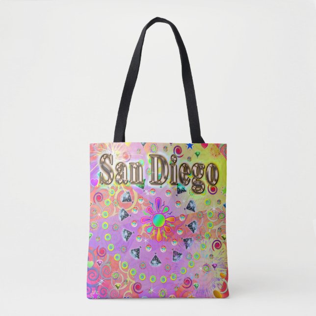 San Diego Lucky Golden Tote Bag (Vorderseite)
