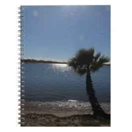 San Diego Palm Tree Spiral Foto Notebook Notizblock