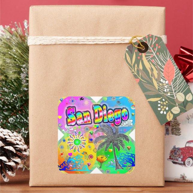 San Diego Quadro Seasons Sticker (Feiertag)
