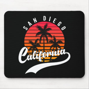 San Diego Retro-Sonnenuntergang-Mauspad Mousepad