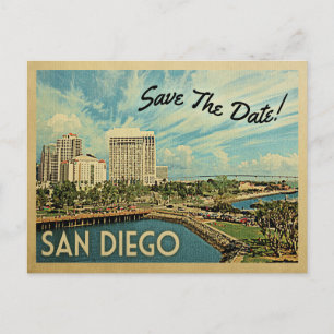 San Diego Save the Date Kalifornien Ankündigungspostkarte