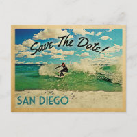 San Diego Save the Date Kalifornien Surfing