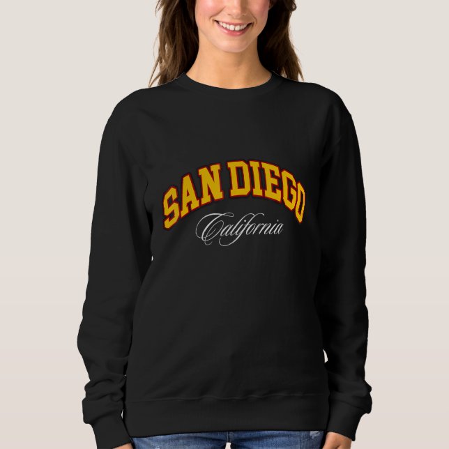 San Diego Shirt, San Diego Kalifornien 619 SD Cali Sweatshirt (Vorderseite)