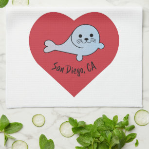 San Diego Siegel Geschirrtuch