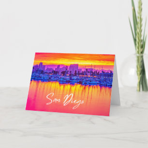 San Diego Skyline Blank Karte
