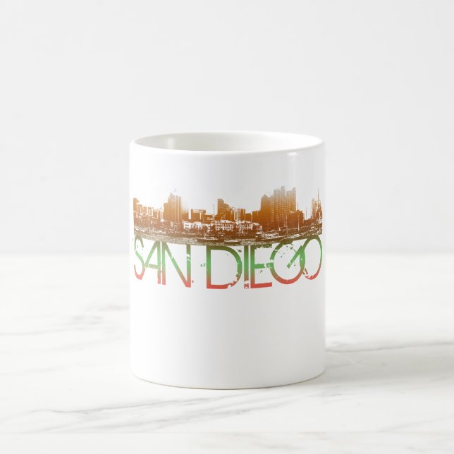 San Diego Skyline-Entwurf Tasse (Mittel)