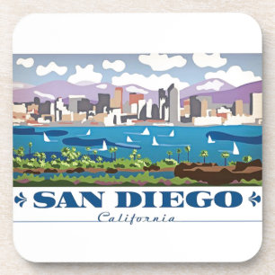 San Diego Skyline Getränkeuntersetzer