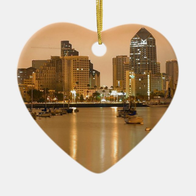 San Diego Skyline Keramikornament (Vorne)