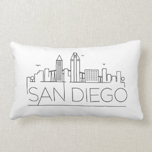San Diego Skyline Lendenkissen