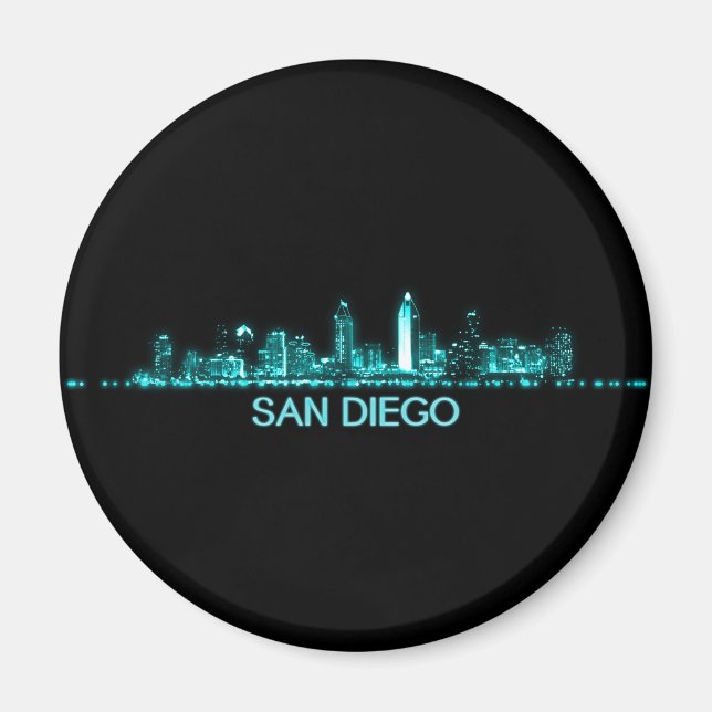 San Diego Skyline Magnet (Vorne)