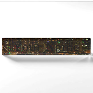 San Diego Skyline-Nacht Namensplakette