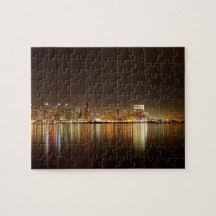 San Diego Skyline-Nacht Puzzle