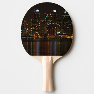 San Diego Skyline-Nacht Tischtennis Schläger