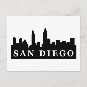 San Diego Skyline Postkarte