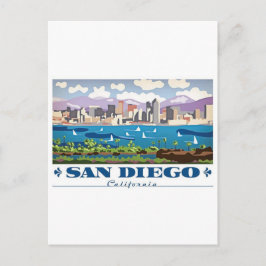 San Diego Skyline Postkarte