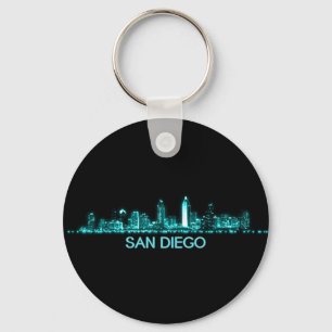 San Diego Skyline Schlüsselanhänger