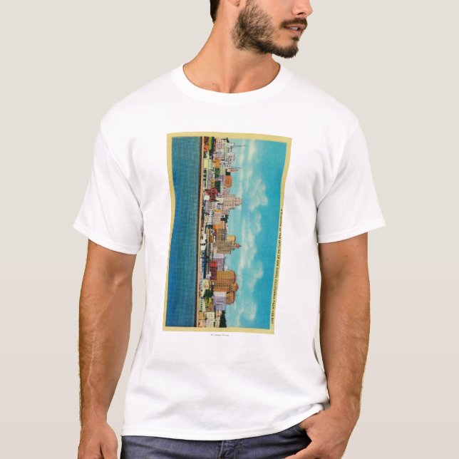 San Diego Skyline vom BaySan Diego, CA T-Shirt (Vorderseite)