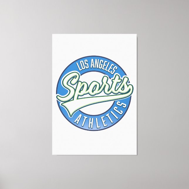 San Diego Sports Athletic Logo Leinwanddruck (Vorderseite)