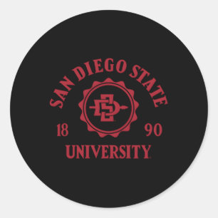 San Diego Staat Aztecs Briefmarke Runder Aufkleber