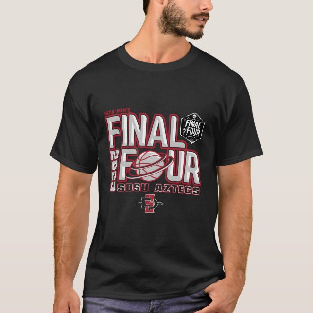 San Diego Staat Aztecs Final Four 2023 Basketball T-Shirt (Vorderseite)