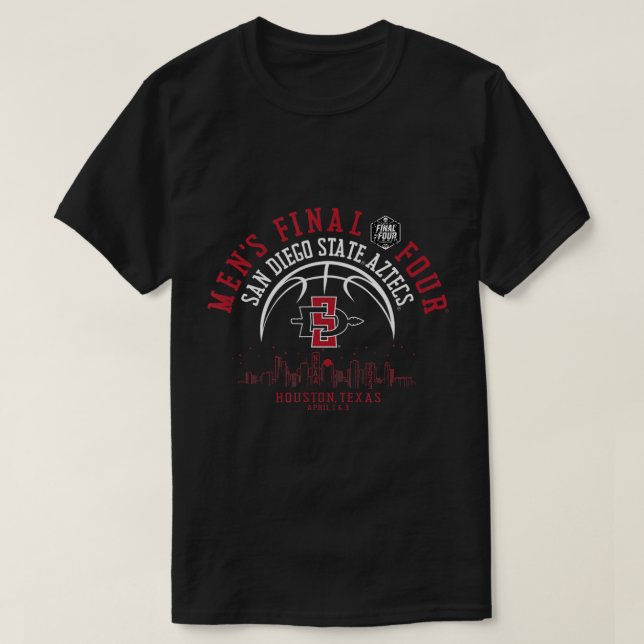 San Diego Staat Aztecs Final Four 2023 Basketball T-Shirt (Design vorne)