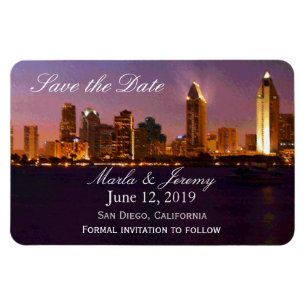 San Diego-Stil Save the Date Magnet