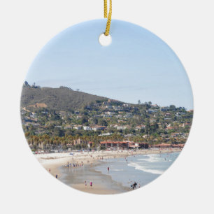 San Diego Strand Keramik Ornament
