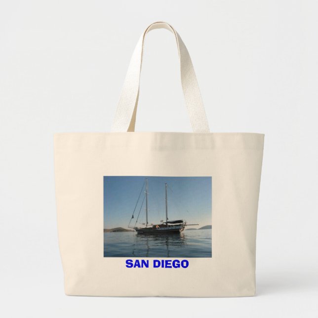 SAN DIEGO STRAND-TASCHE JUMBO STOFFBEUTEL (Vorne)