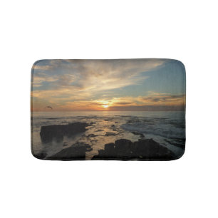 San Diego Sunset I California Seascape Badematte