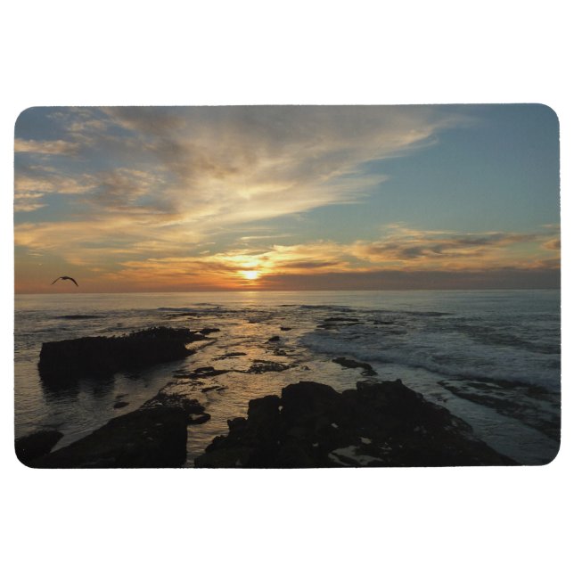 San Diego Sunset I California Seascape Bodenmatte (Vorderseite)
