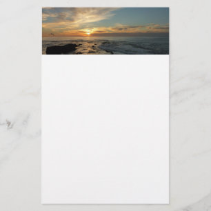San Diego Sunset I California Seascape Briefpapier
