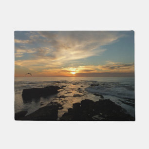 San Diego Sunset I California Seascape Fußmatte
