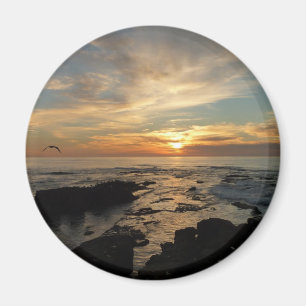 San Diego Sunset I California Seascape Magnet