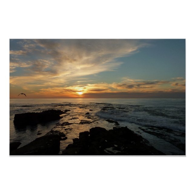 San Diego Sunset I California Seascape Poster (Vorderseite)