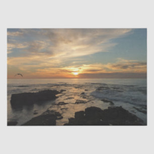 San Diego Sunset I California Seascape Seidenpapier