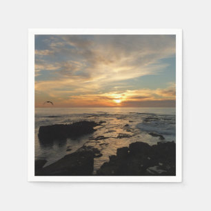 San Diego Sunset I California Seascape Serviette