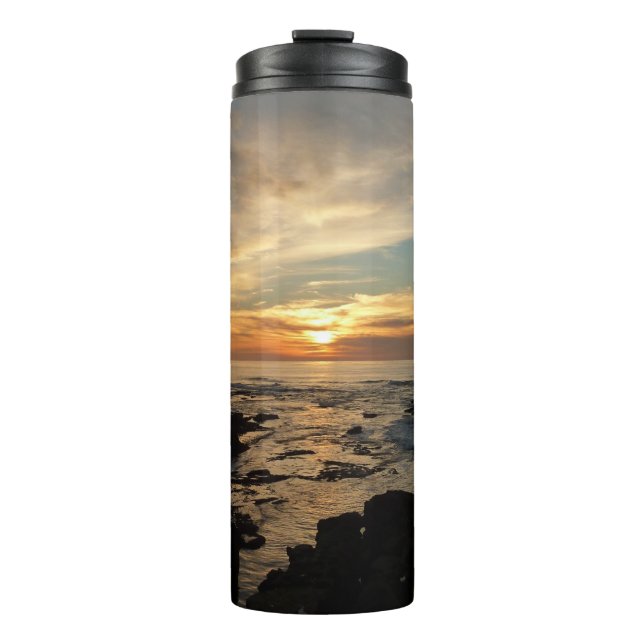 San Diego Sunset I California Seascape Thermosbecher (Vorderseite)