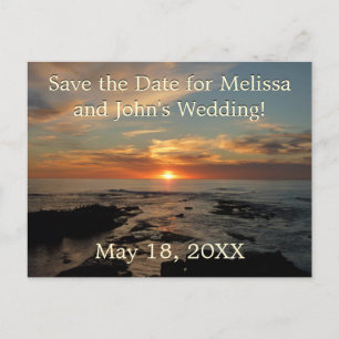 San Diego Sunset II California Seascape Ankündigungspostkarte