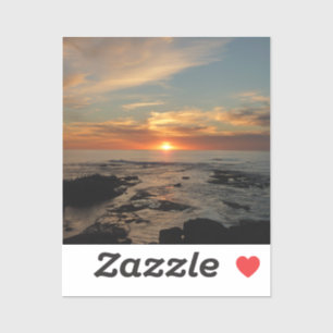 San Diego Sunset II California Seascape Aufkleber