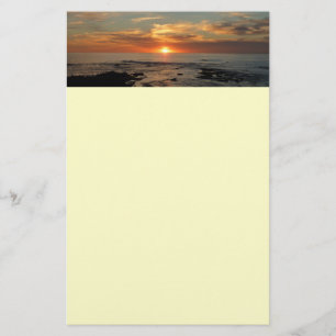 San Diego Sunset II California Seascape Briefpapier