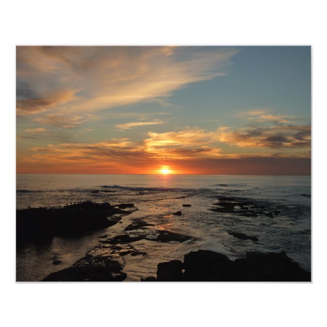 San Diego Sunset II California Seascape Fotodruck (Vorne)