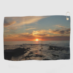 San Diego Sunset II California Seascape Golfhandtuch