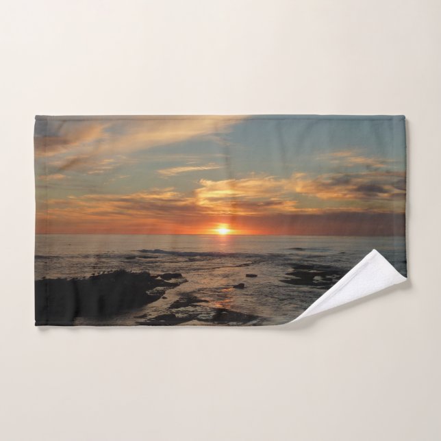 San Diego Sunset II California Seascape Handtuch (Handtuch)