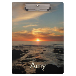 San Diego Sunset II California Seascape Klemmbrett